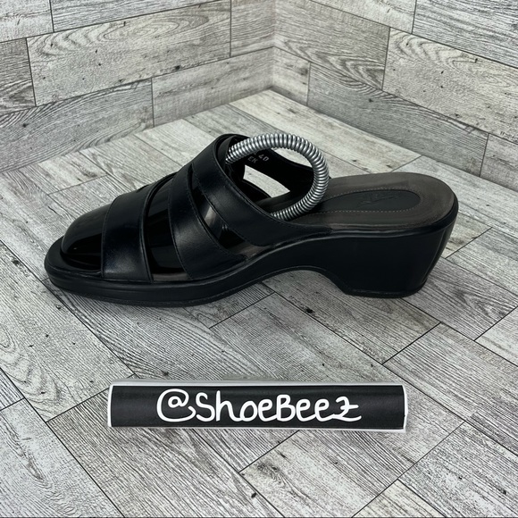 Dansko Leather Avril 25 Heeled Sandals, Black, Women's 40 - Picture 10 of 10